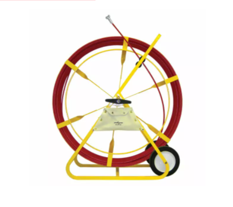 Jameson Duct Hunter reel holding a 7/16 inch traceable fiberglass rodder.