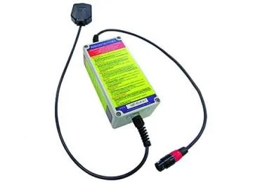 Live Plug Connector (LPC) used to apply a Genny signal to a street distribution cable via a standard mains socket.