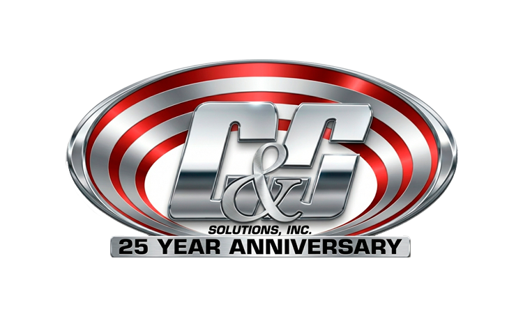 C&S Solutions, Inc. logo commemorating the company's 25th anniversary.