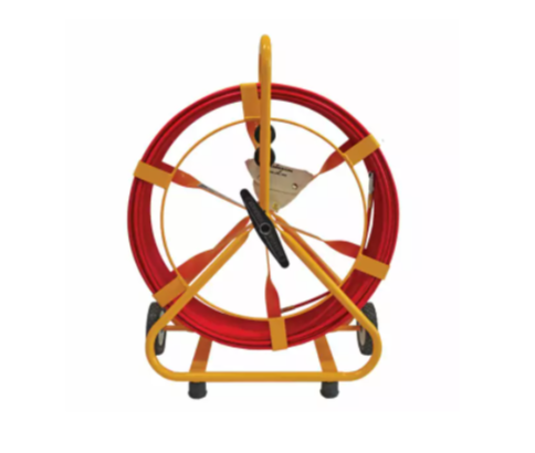 Jameson Duct Hunter reel holding a 5/16 inch traceable fiberglass rodder.