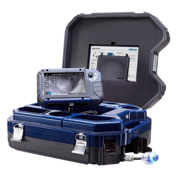 Wohler VIS 700 HD Video Inspection Camera system packed in a carrying case.