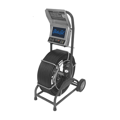 Electric Eel EELvision ELITE Inspection Camera on a reel cart, built for professional sewer and pipeline inspections.