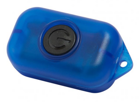 FTP-8 512 Hz flushable sonde transmitter, a blue floating device for locating pipes and septic tanks.