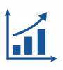 Rising bar graph icon representing expanded credit resources from equipment leasing.