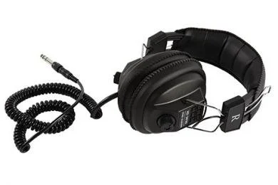 Headphones used with a locator, recommended for noisy work environments.