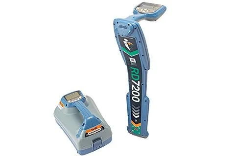 Radiodetection RD7200 precision locator receiver and transmitter set for utility locating.