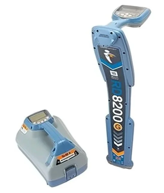 Radiodetection RD8200 Precision Locator with multi-frequency operation and built-in GPS for congested job sites.