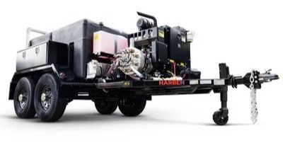 Harben ET180 Trailer Jetter, a heavy-duty twin-axle unit built for maximum capacity and uptime.