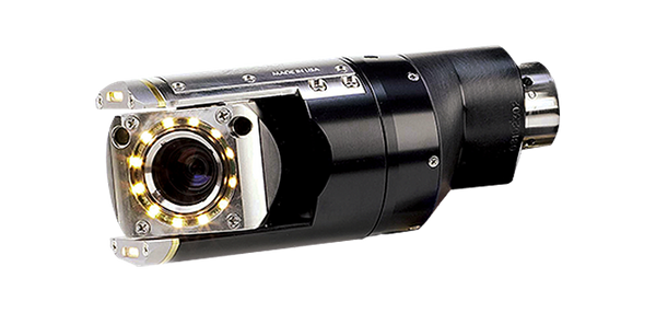 Aries high-definition mainline sewer inspection camera with LED ring lighting for pipeline video inspection trucks.