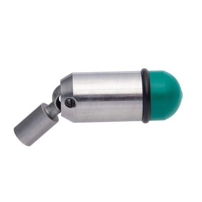 Mini sonde transmitter designed for precise locating in tight spaces and small-diameter pipes.