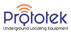 Prototek logo, a manufacturer of underground locating equipment.