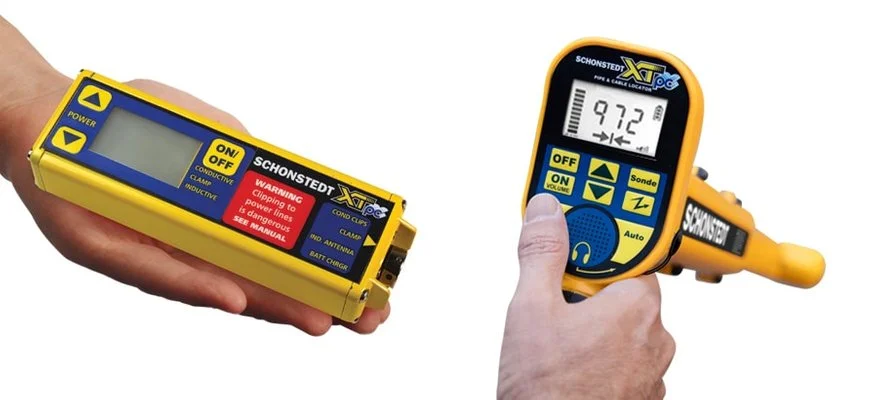 Schonstedt XTpc Pipe & Cable Locator, a compact and portable utility locator system that extends for greater sensitivity.