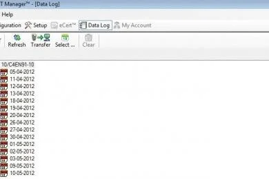 Radiodetection C.A.T Manager software interface used to manage settings and calibration records for C.A.T4 locators.