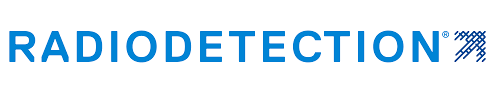 Radiodetection logo, a manufacturer of cable and pipe locators.