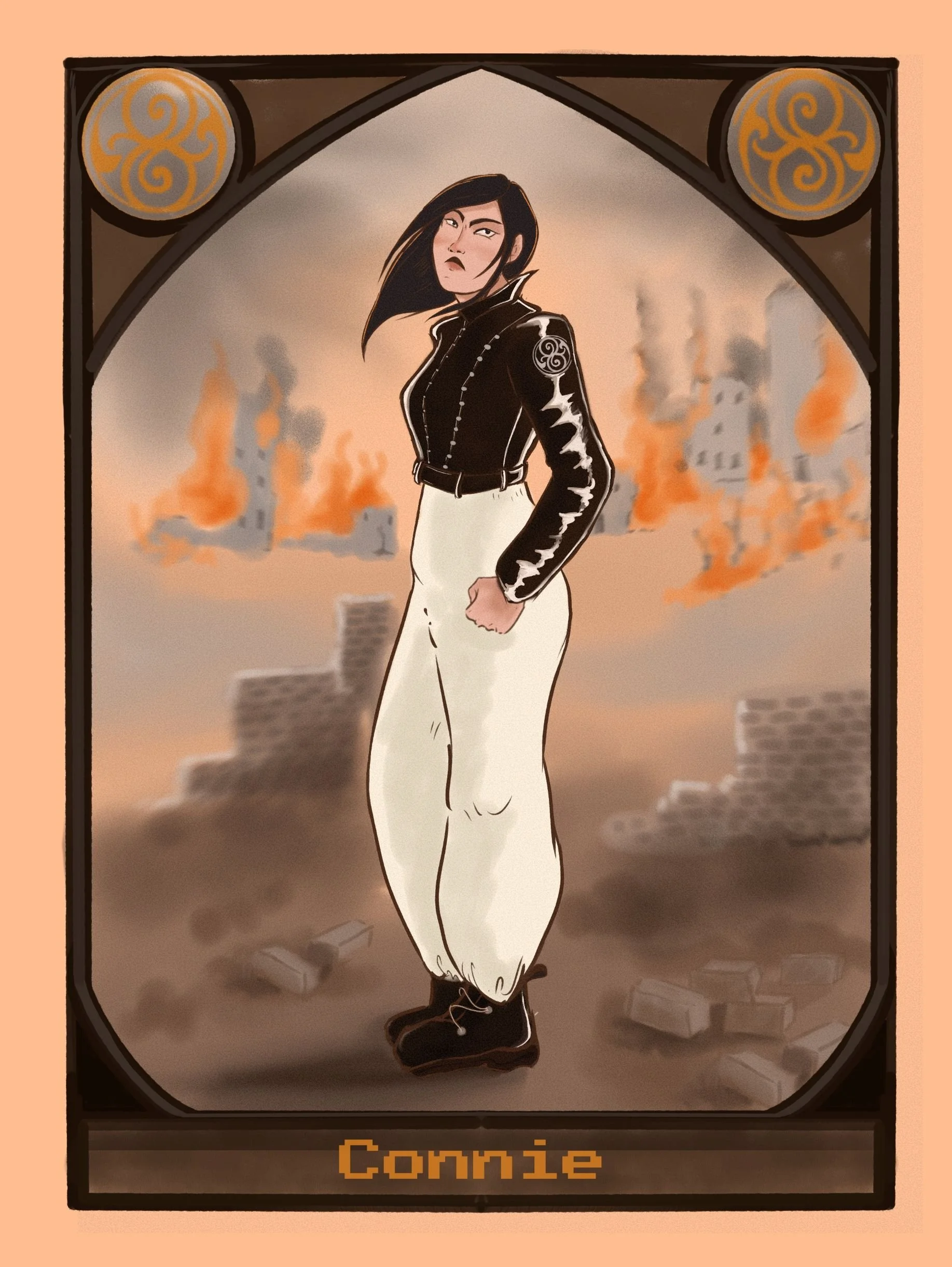 Connie full body detailed portrait illustration by Olga Pardo Holgazana.jpg