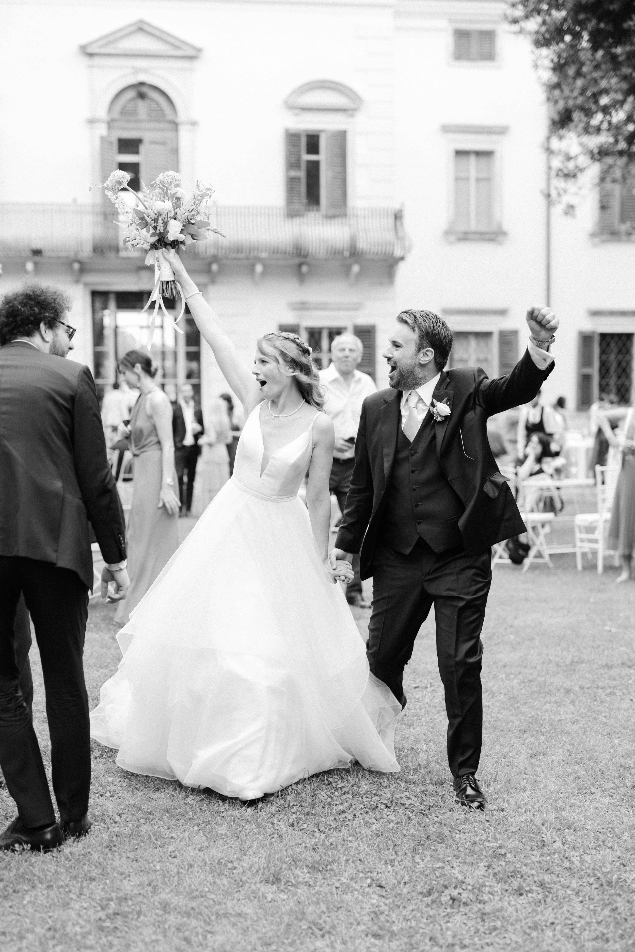 celebration at Villa Mosconi Bertani, Italy.