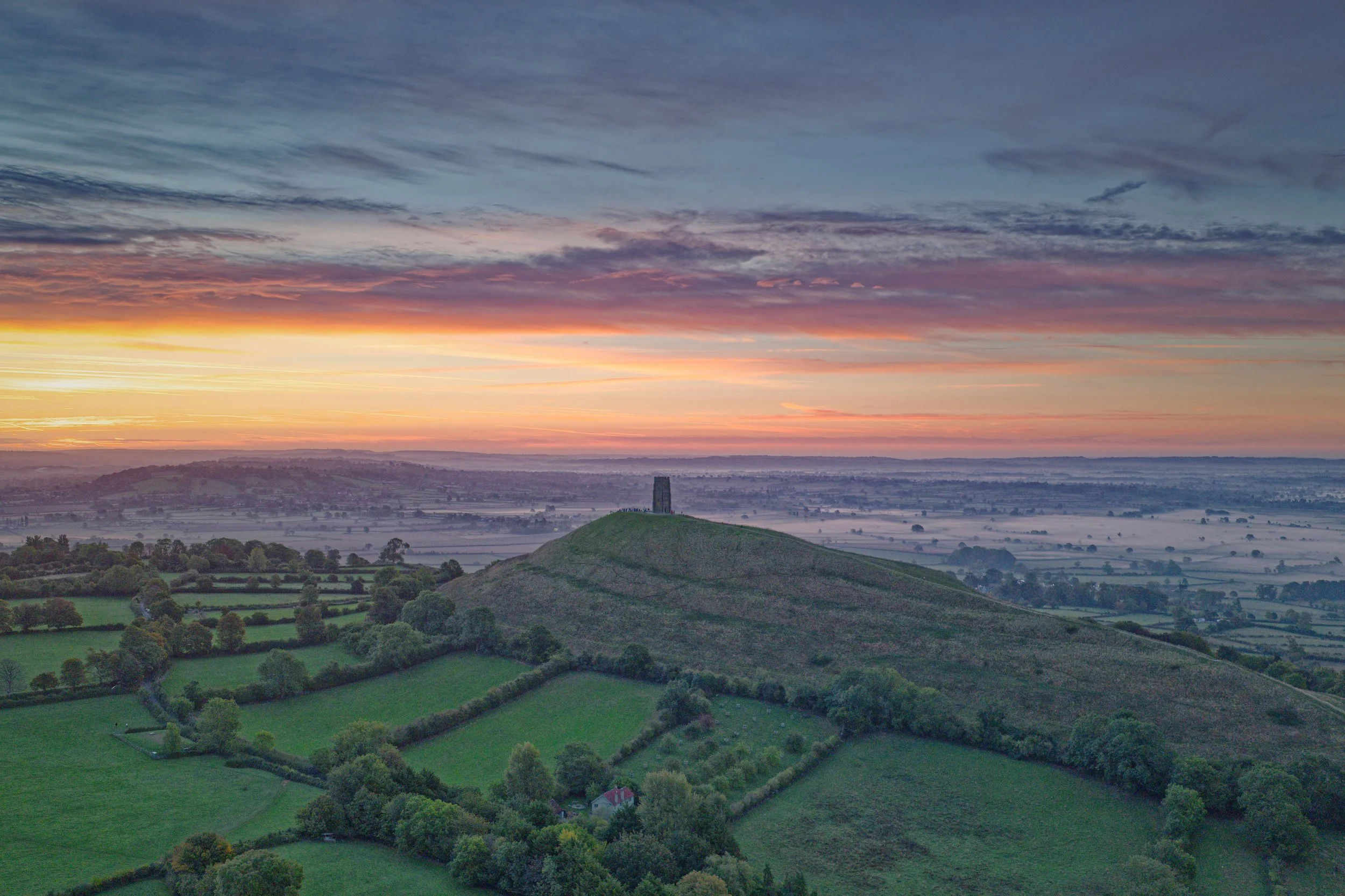 The Equinox Horizon at Glastonbury Tor