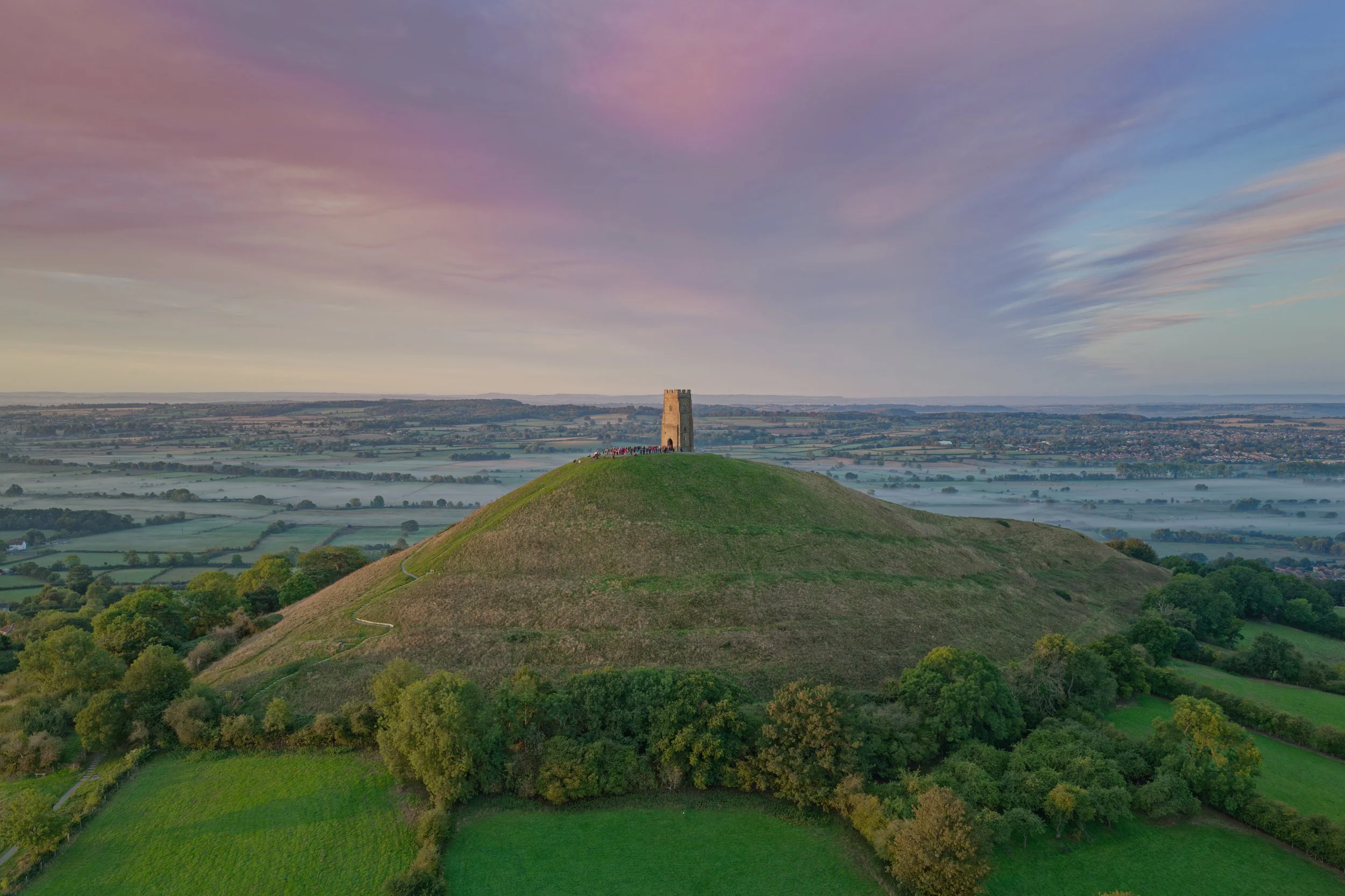 A Sky of Quiet Wonder at Glastonbury Tor