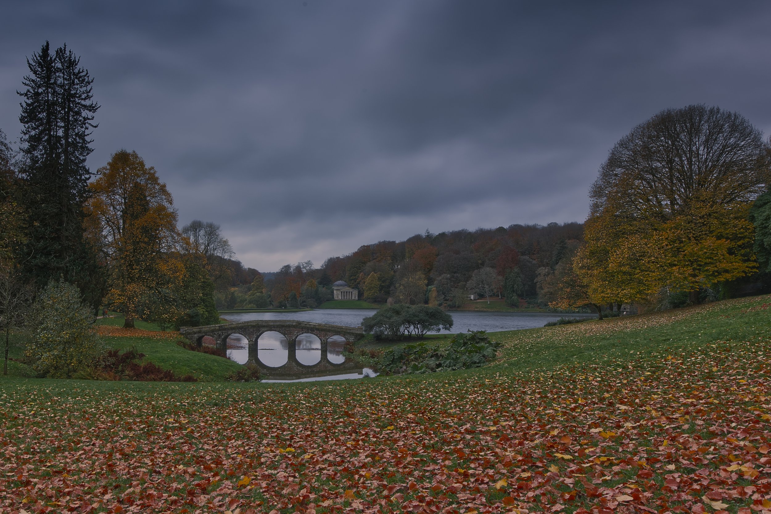 Autumn Reflections at Stourhead’s Stone Bridge