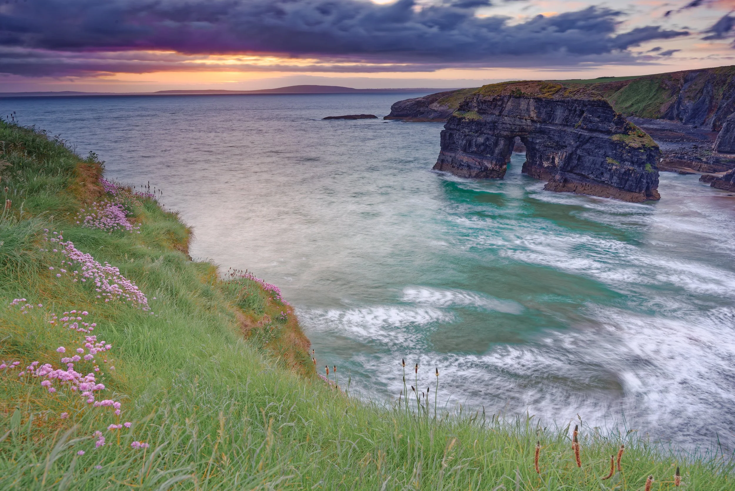 Sunset at Ballybunion Arch
