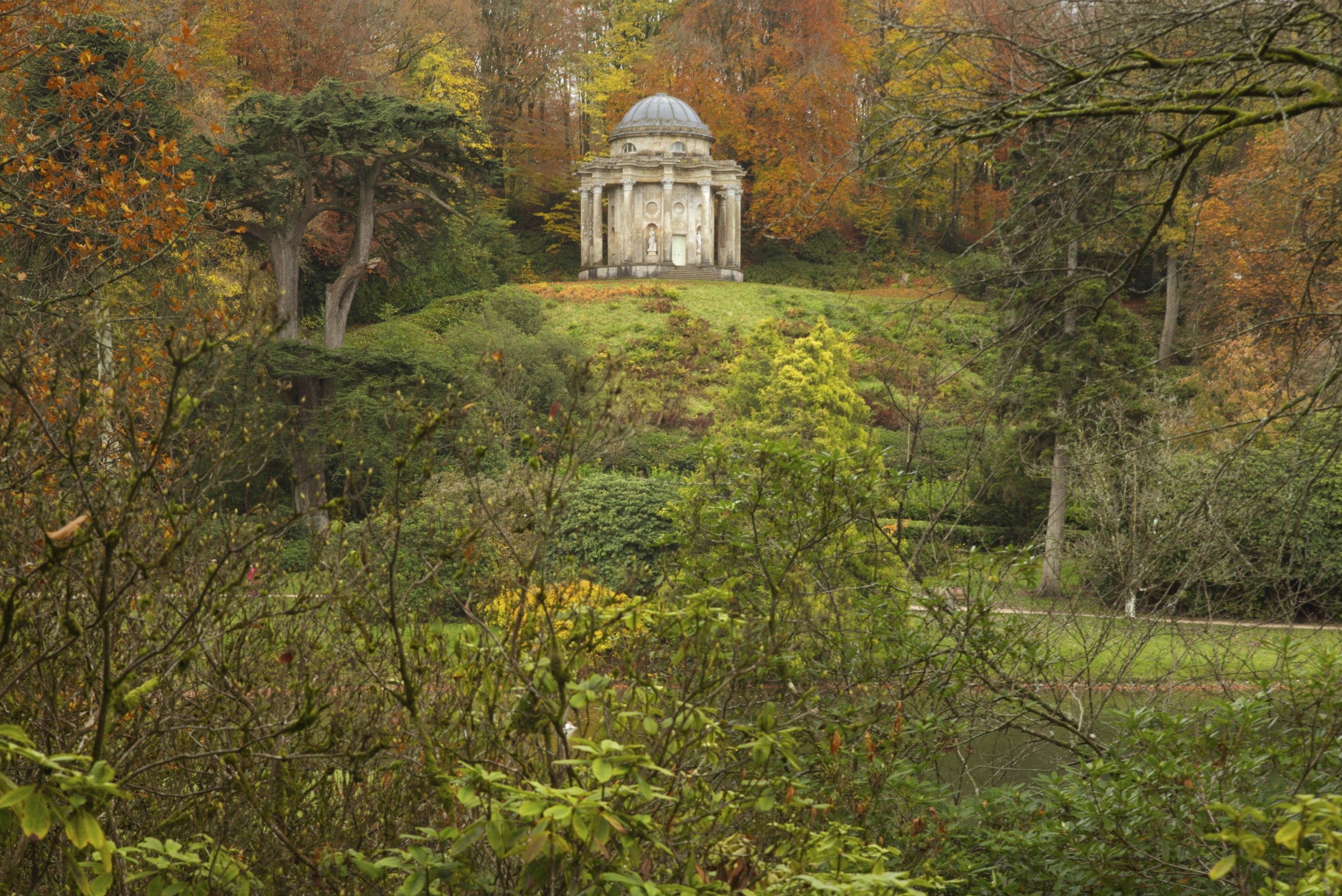 The Temple Among Autumn Trees, Stourhead