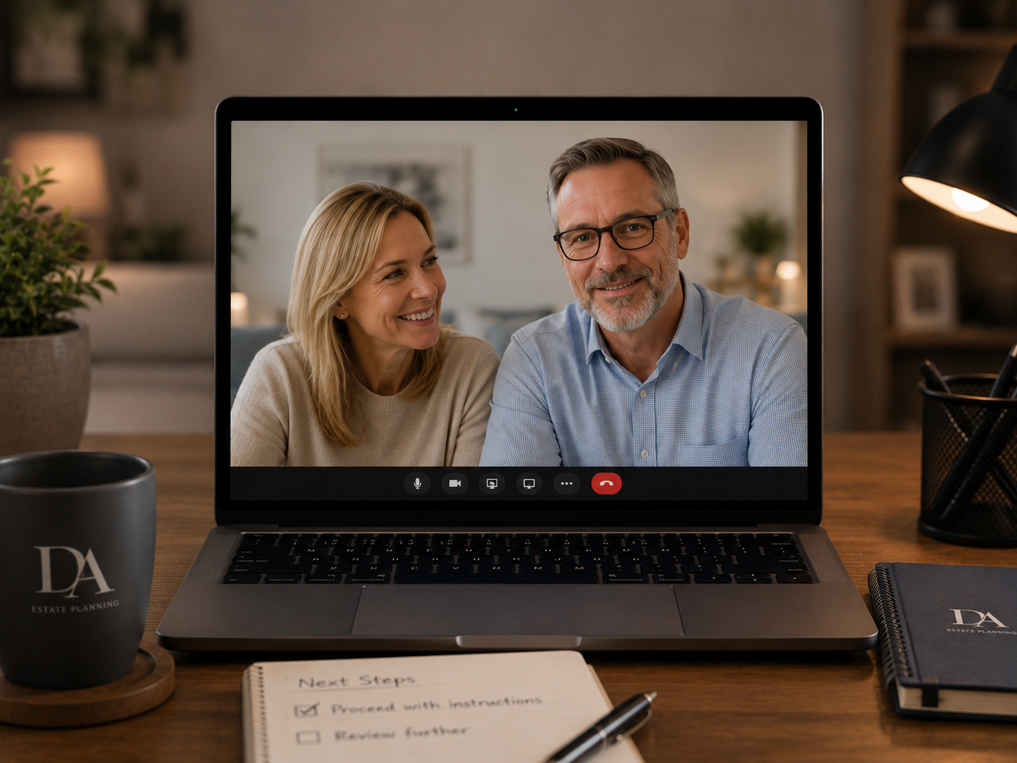 Remote estate planning consultation for clients across England and Wales.