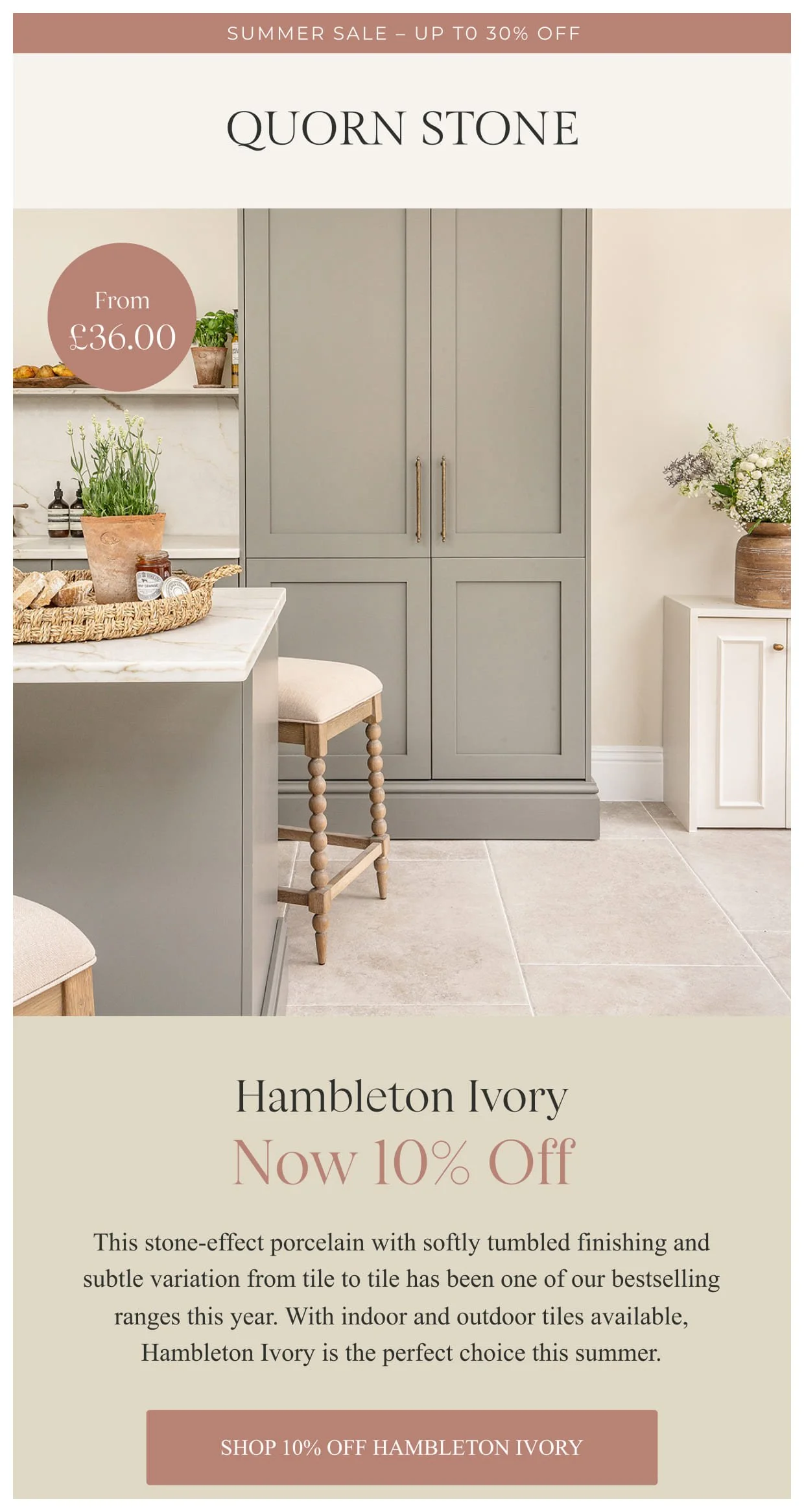Selected Quorn Stone Email