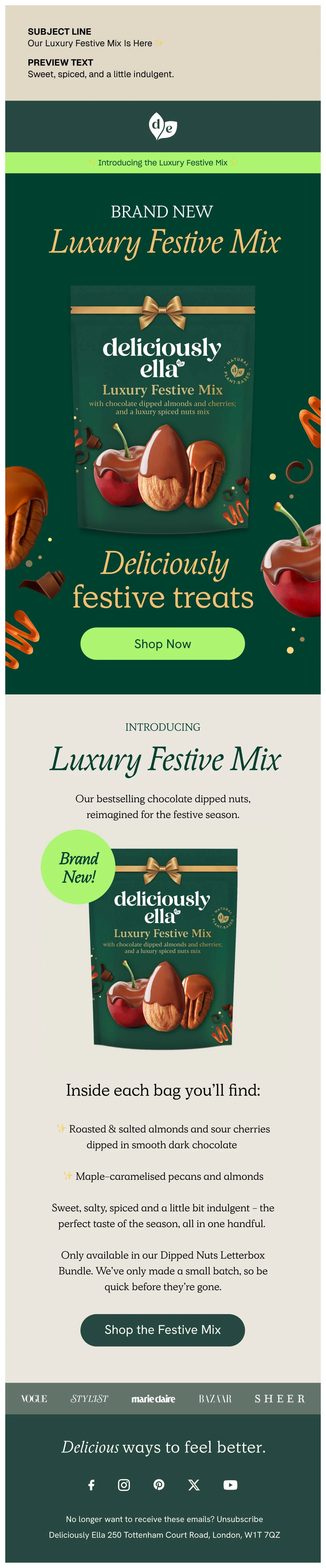 Deliciously Ella Email 1