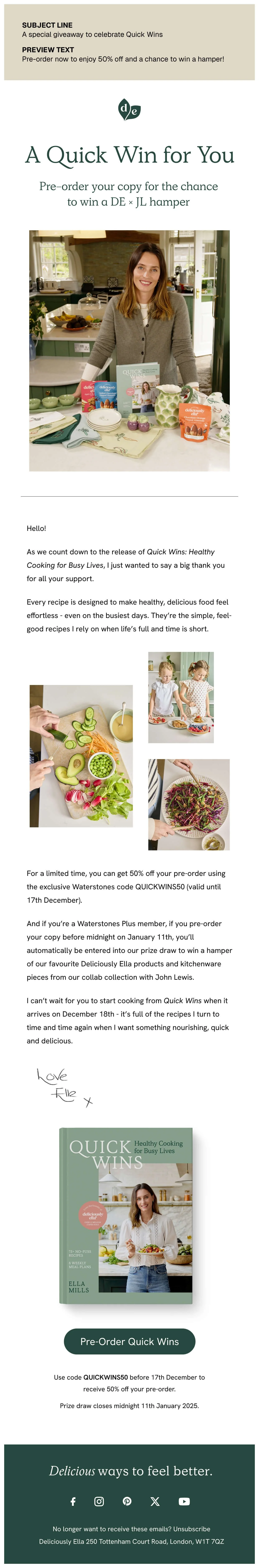 Deliciously Ella Email 2