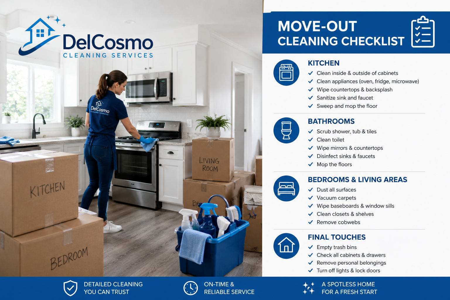 Move-Out Cleaning Checklist: Everything You Need Before Moving