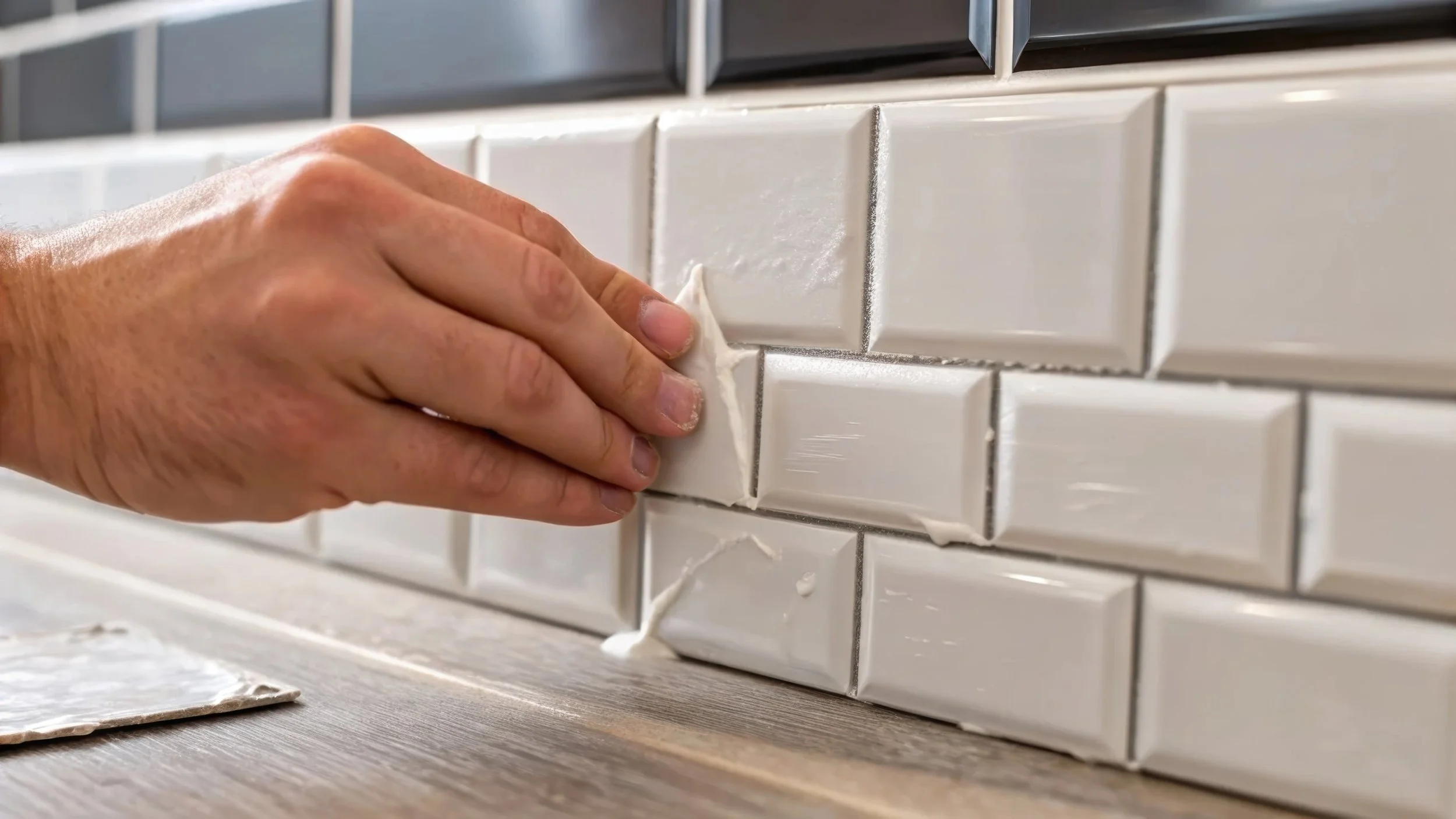 Tile repair and backsplash installation service