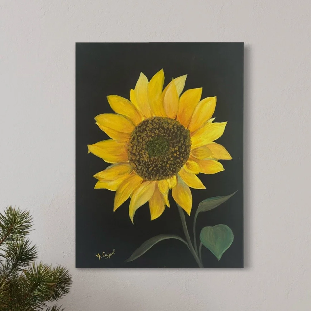 Peinture sur Toile Tournesol Éclatant