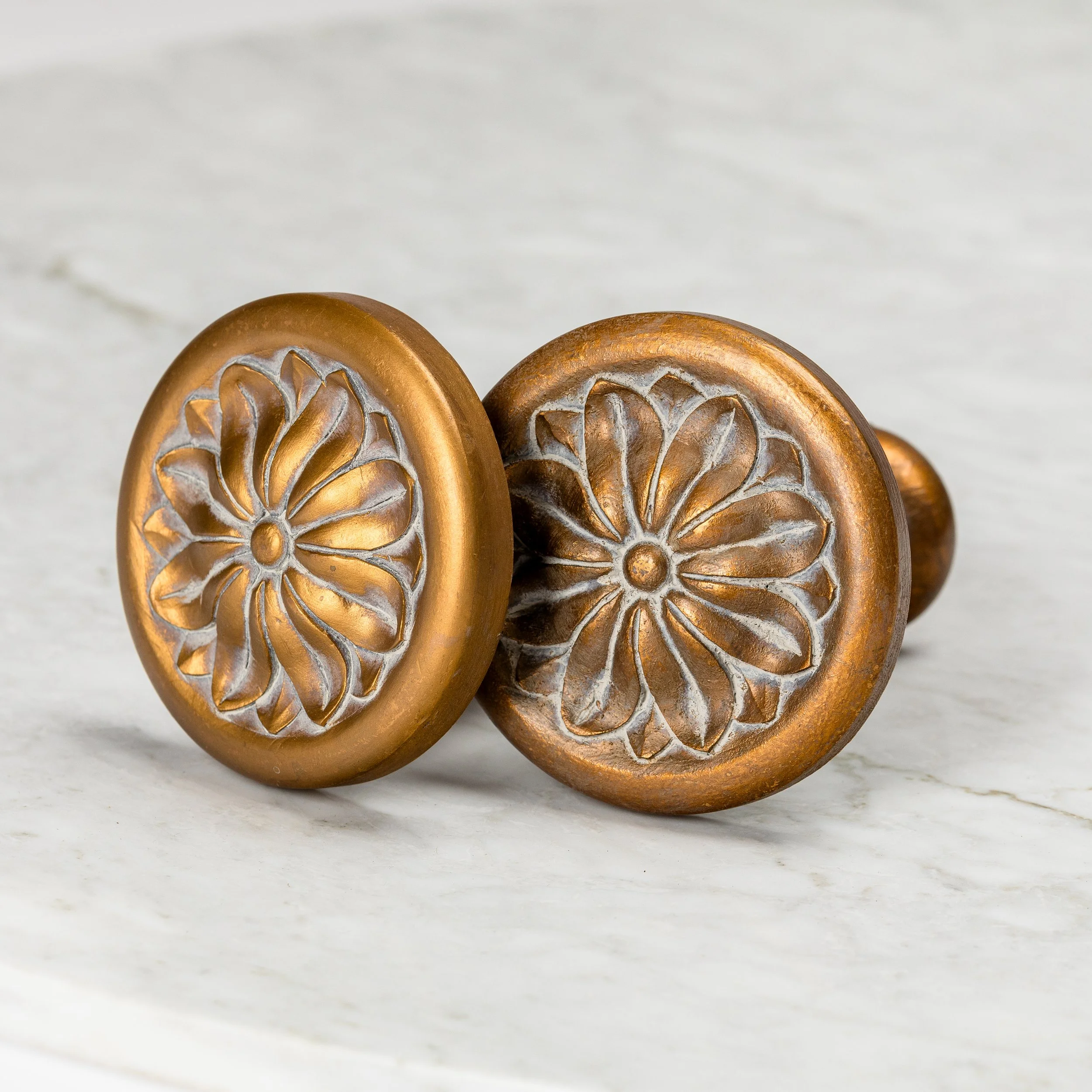 Floral Medallion Curtain Tiebacks - Pair