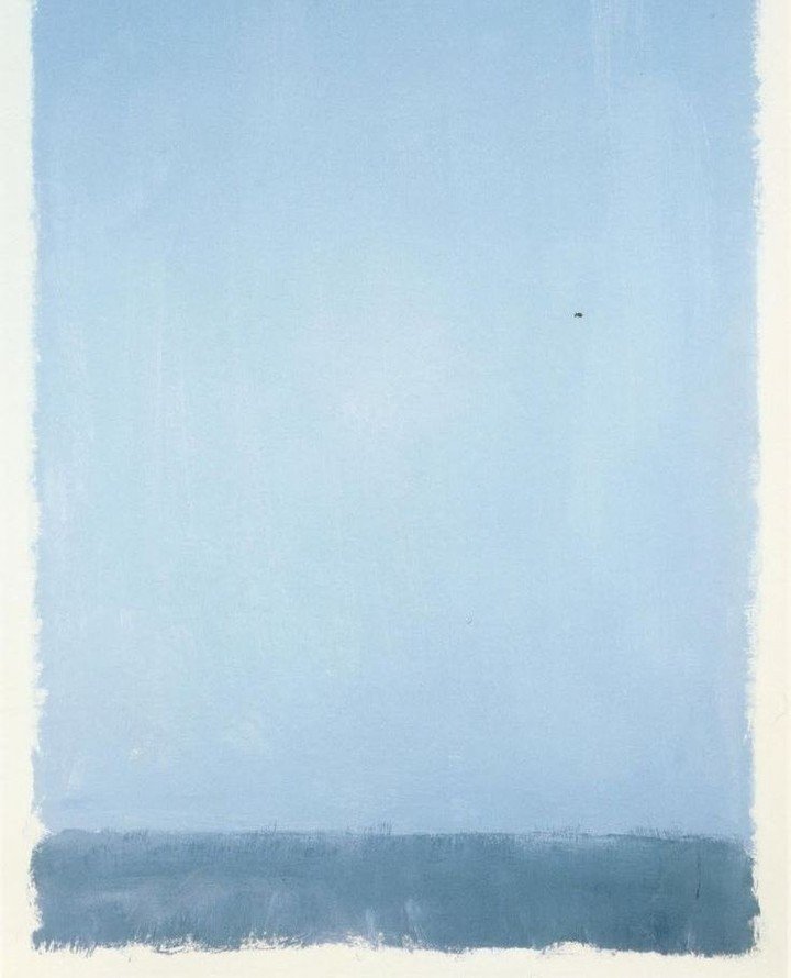 Palette shift. When planning the color palette from room to room in our beautiful Southwest English Manor project we turned to Mark Rothko for an exploration in blues.Evolving from crisp navy and neutrals we layer in pale blues, soft white and textur