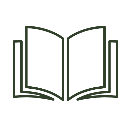 Outline of an open book
