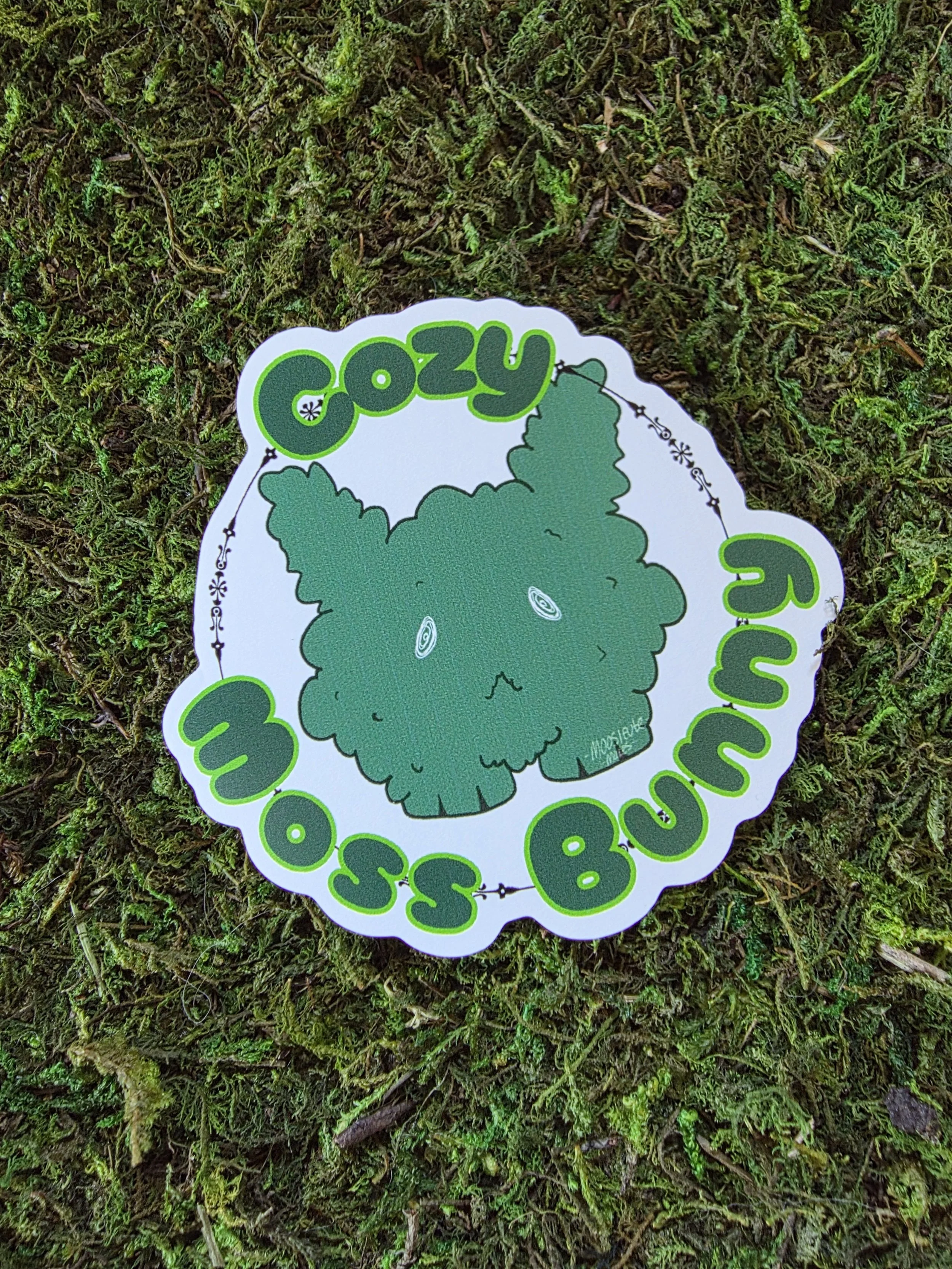 Cozy Moss Bunny Sticker