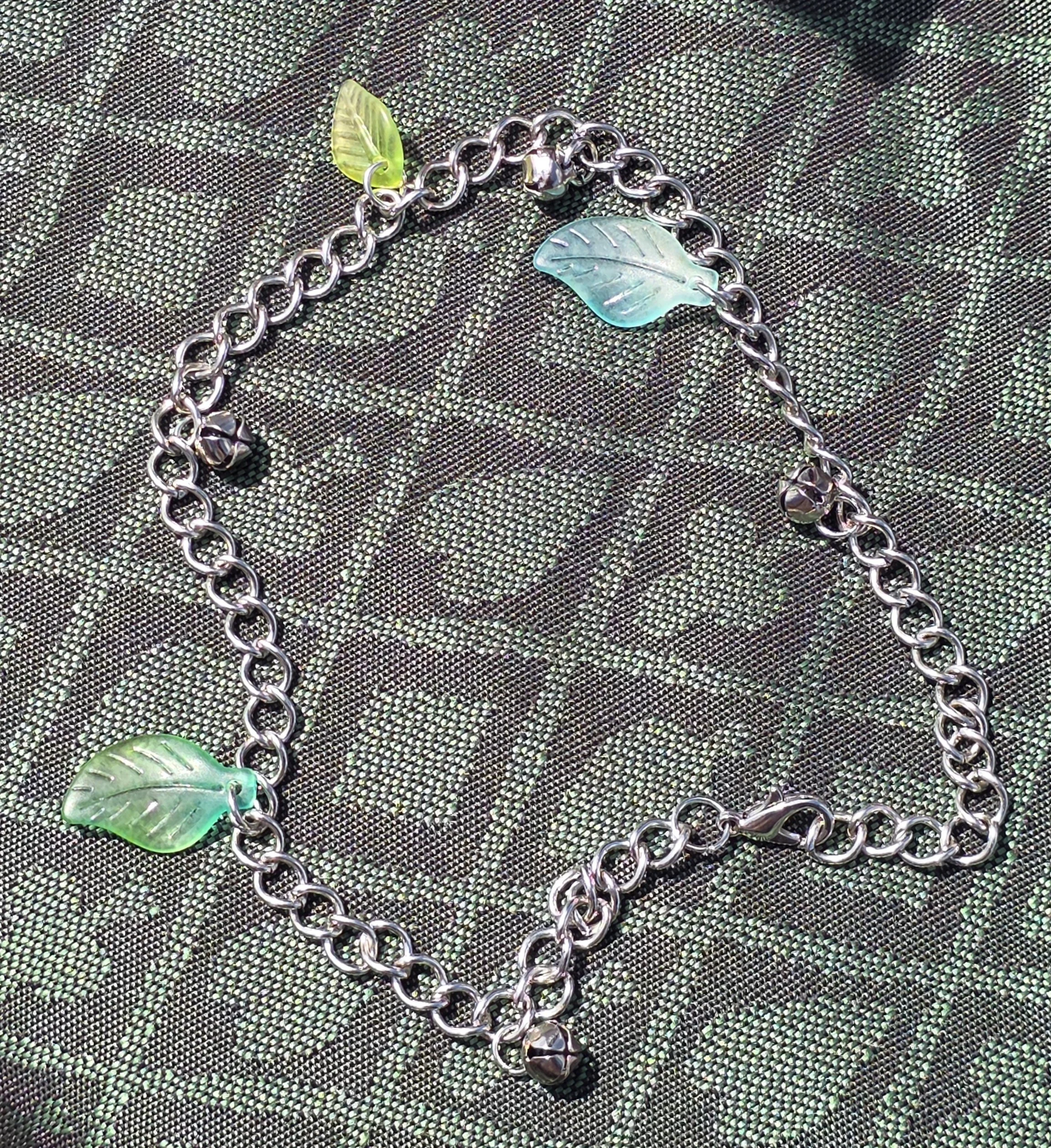Leaf and Bell Anklet