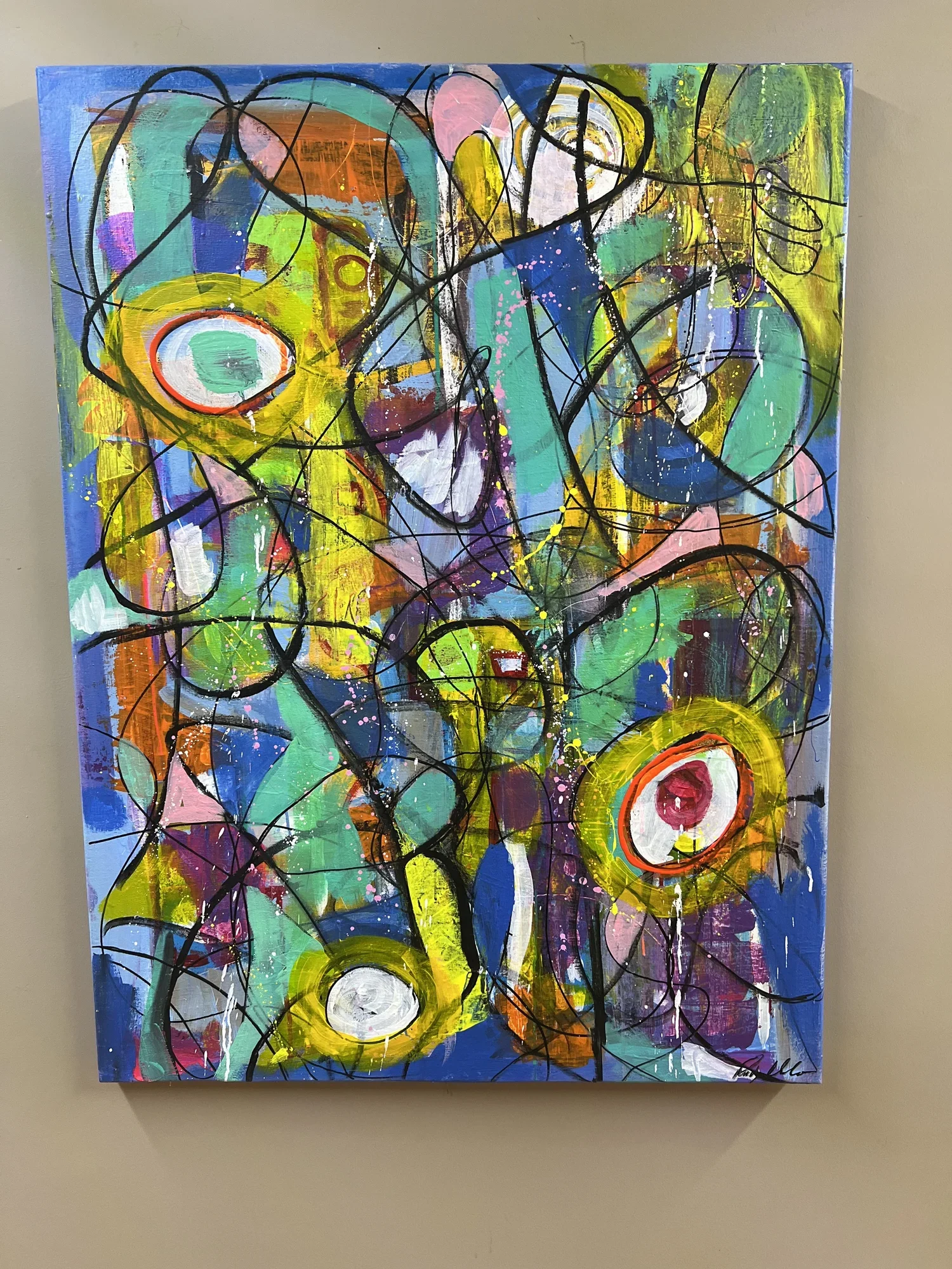 Free Motion Abstract Painting