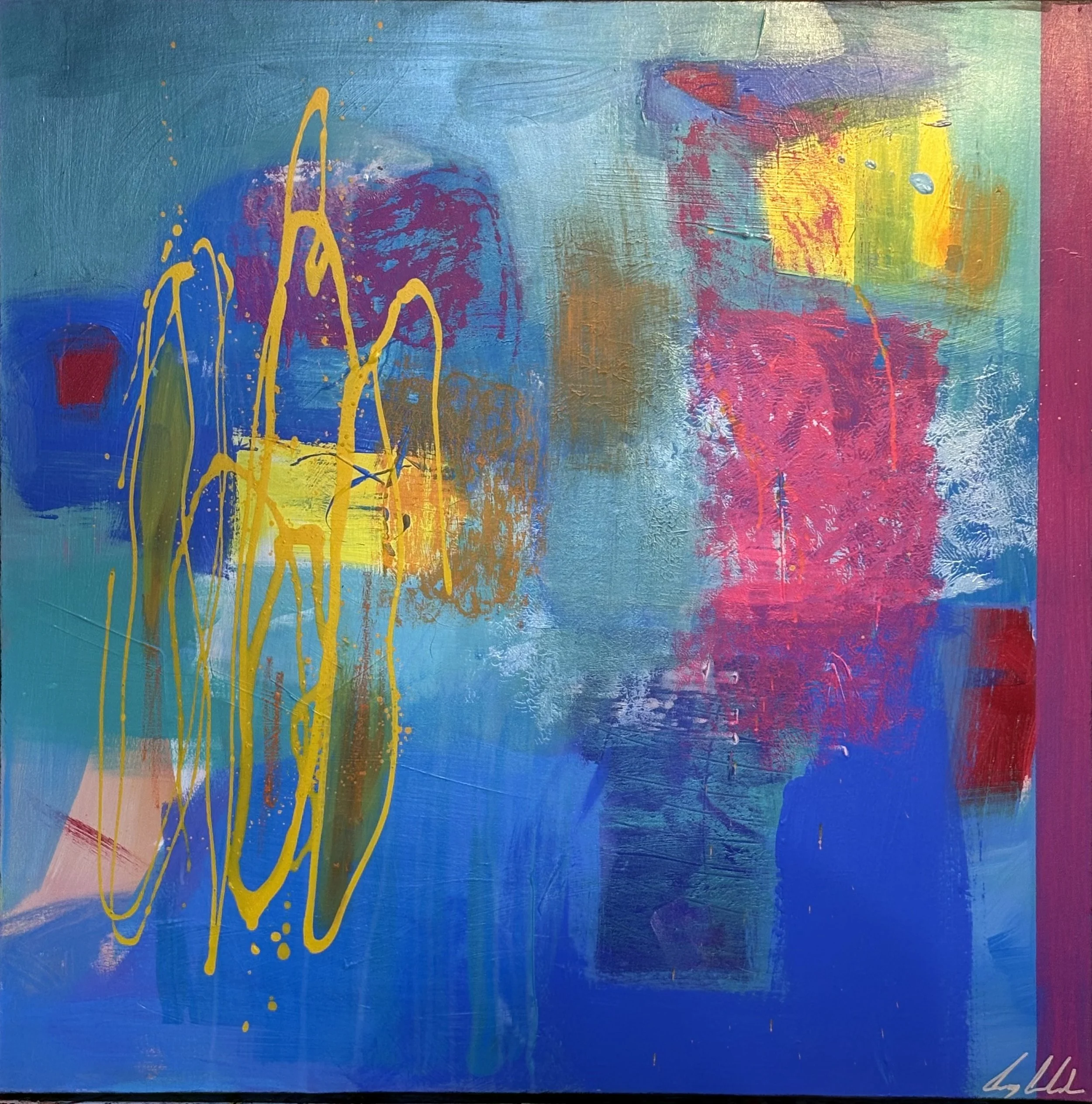 Stimulated Blue Hues Series #4