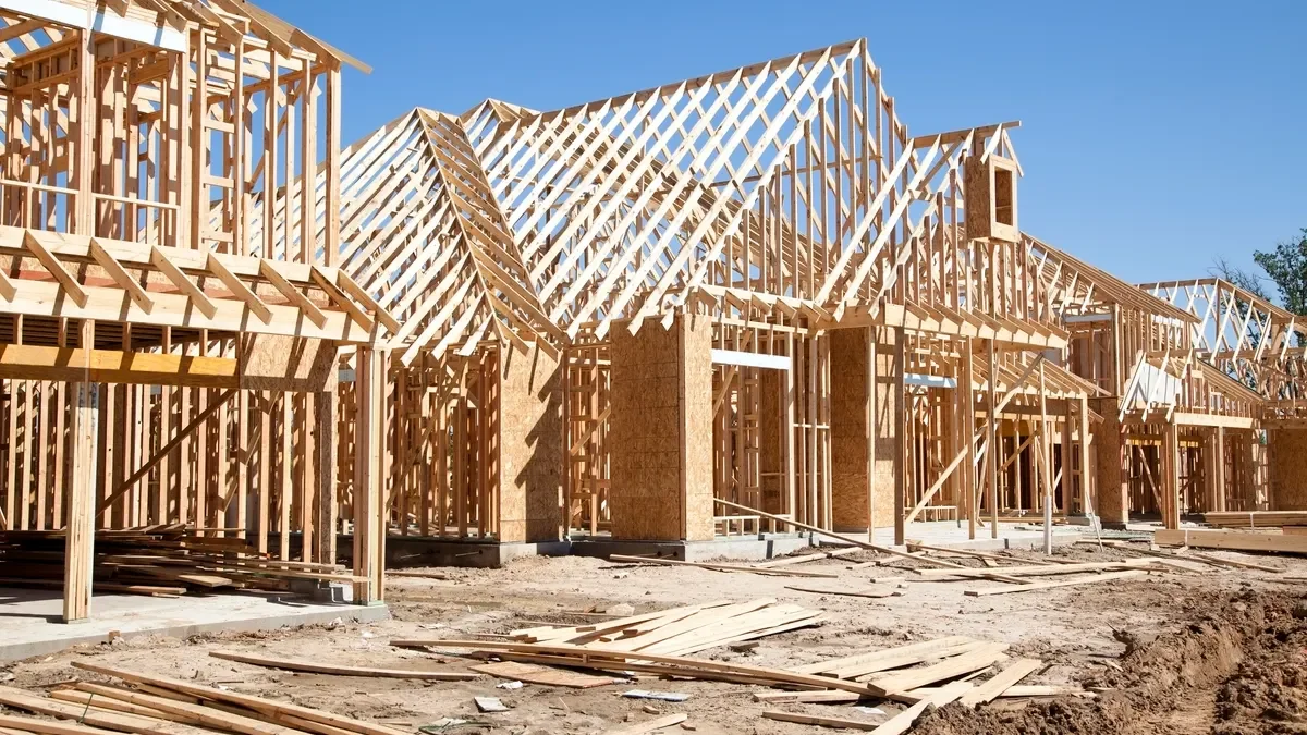 Residential framing job.