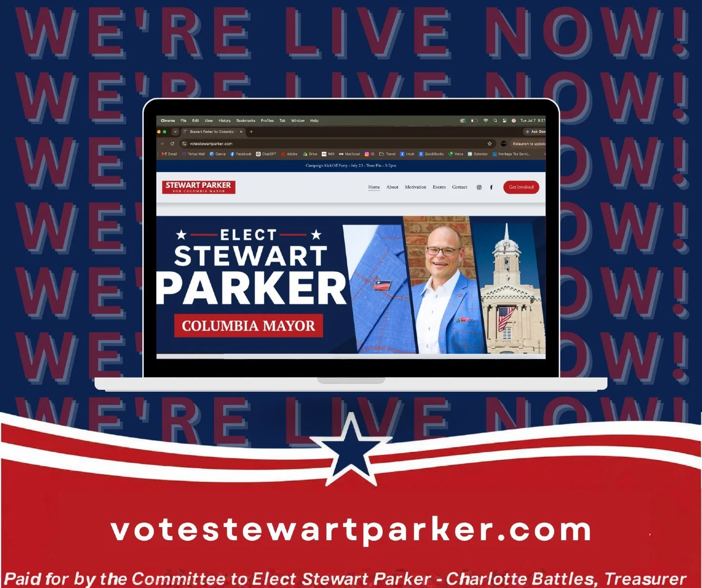 The campaign website is LIVE!

Visit the website to learn more about Stewart, his vision for our city, upcoming events, ways to get involved, and how you can support the campaign.

This is just the beginning, and we'd love to have you on the journey.