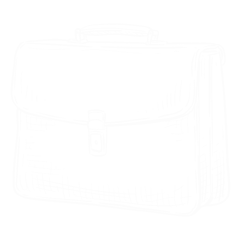 Hand-drawn briefcase, representing facilitative services provided by Farrah Chrstos, LCSW, LISW