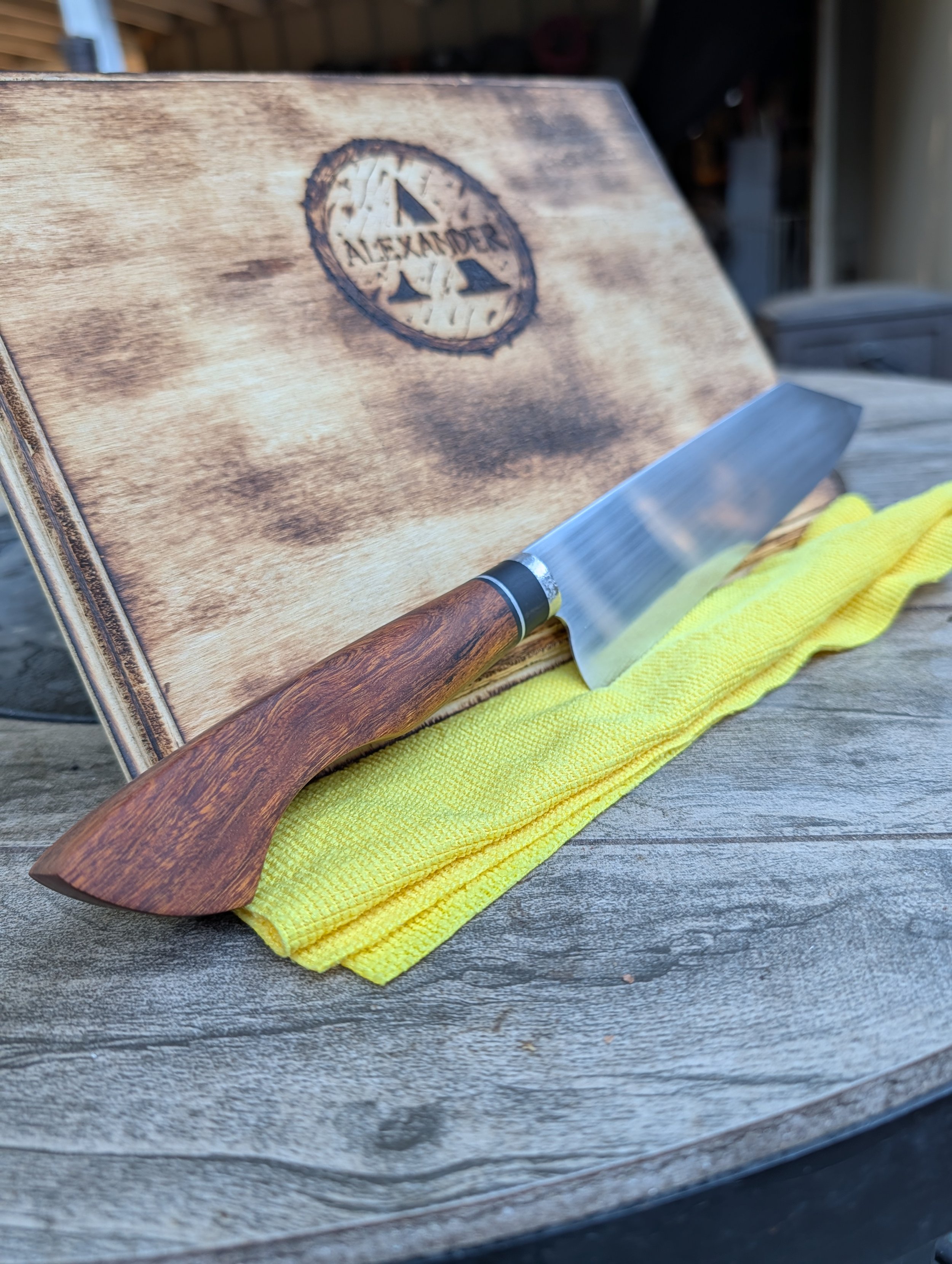 Handcrafted Stainless Steel Kitchen Knife – Ironwood & Stainless Steel