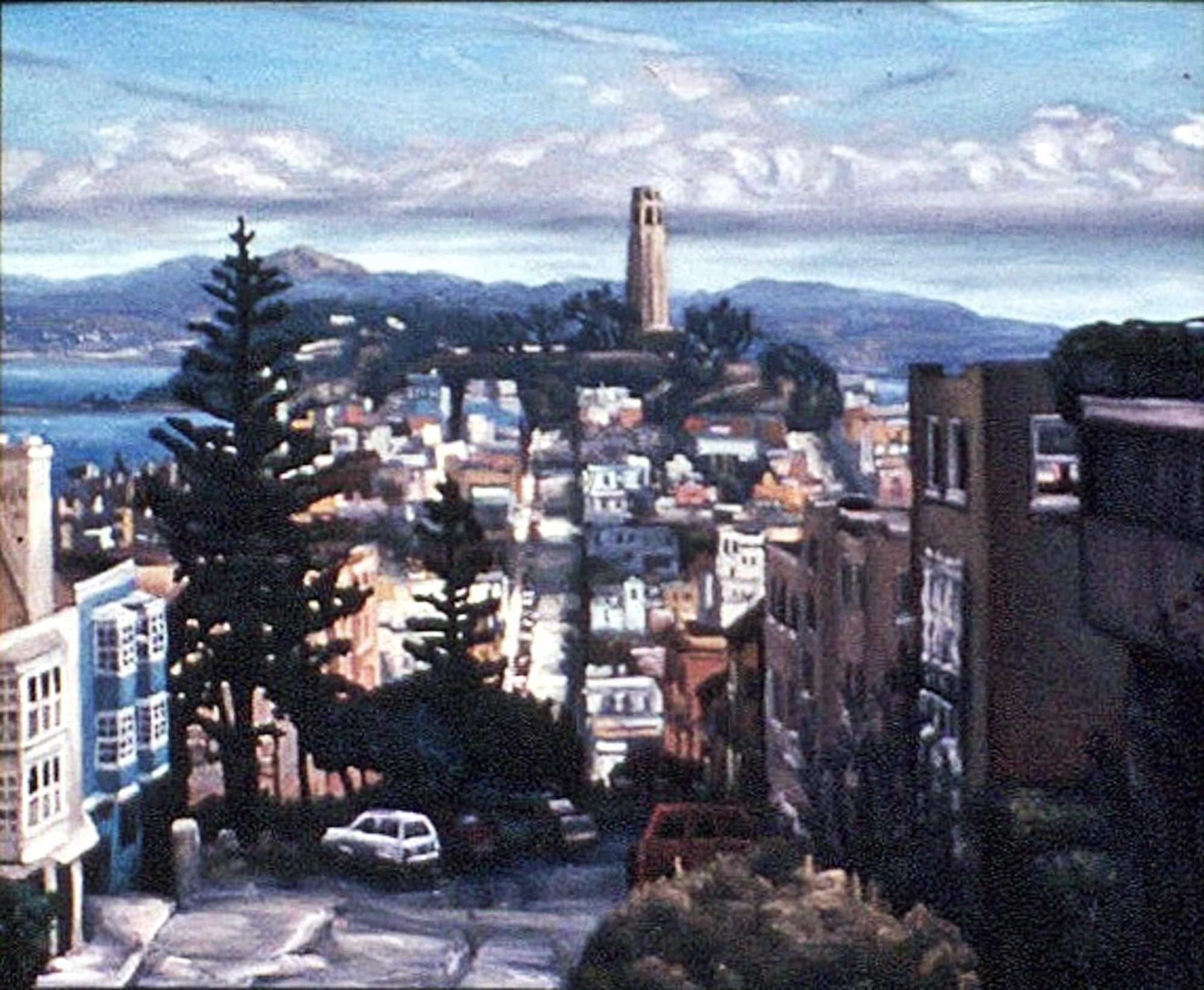 Greenwich Street (1990) oil on panel 20 x 24 inches