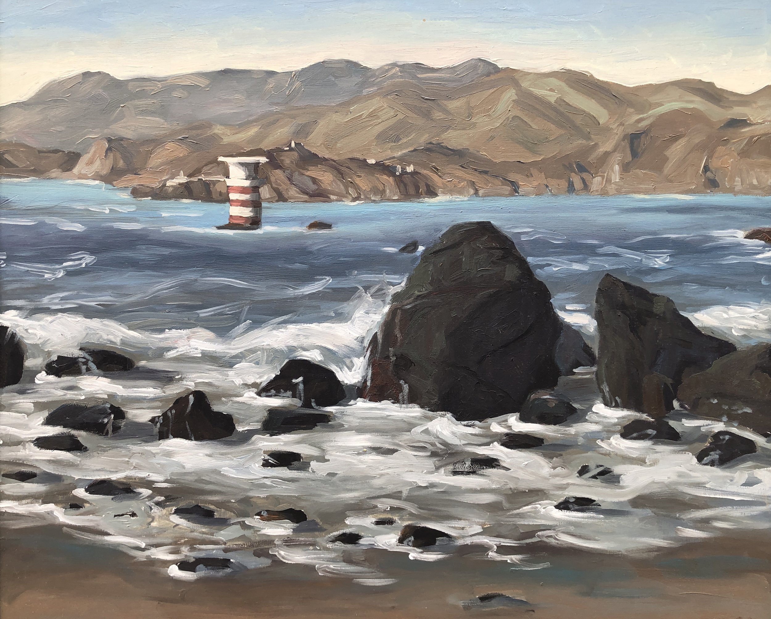 Land's End Beach (1987) oil on panel 20 x 24 inches
