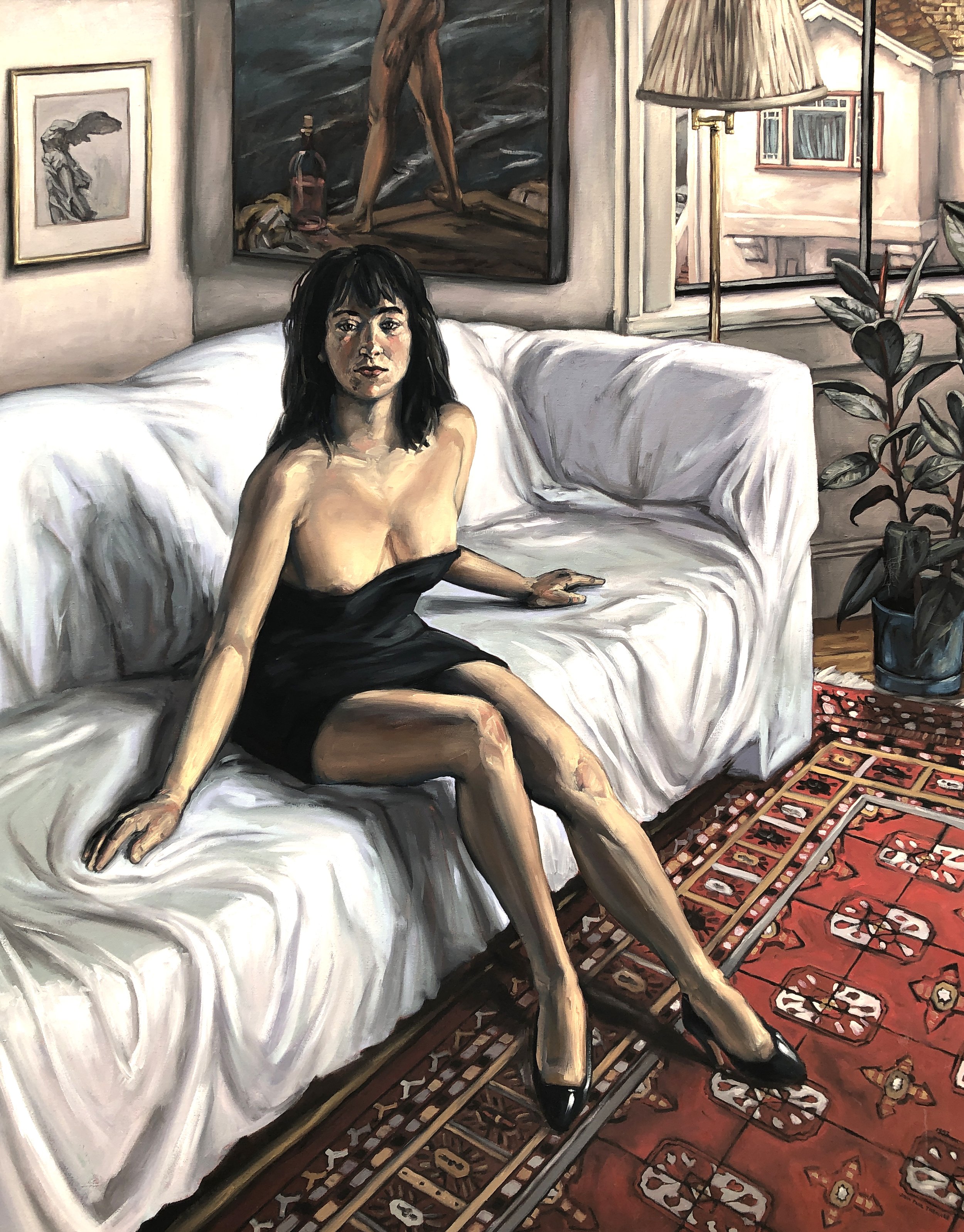 Little Black Dress (1992) oil on canvas 40 x 60 inches