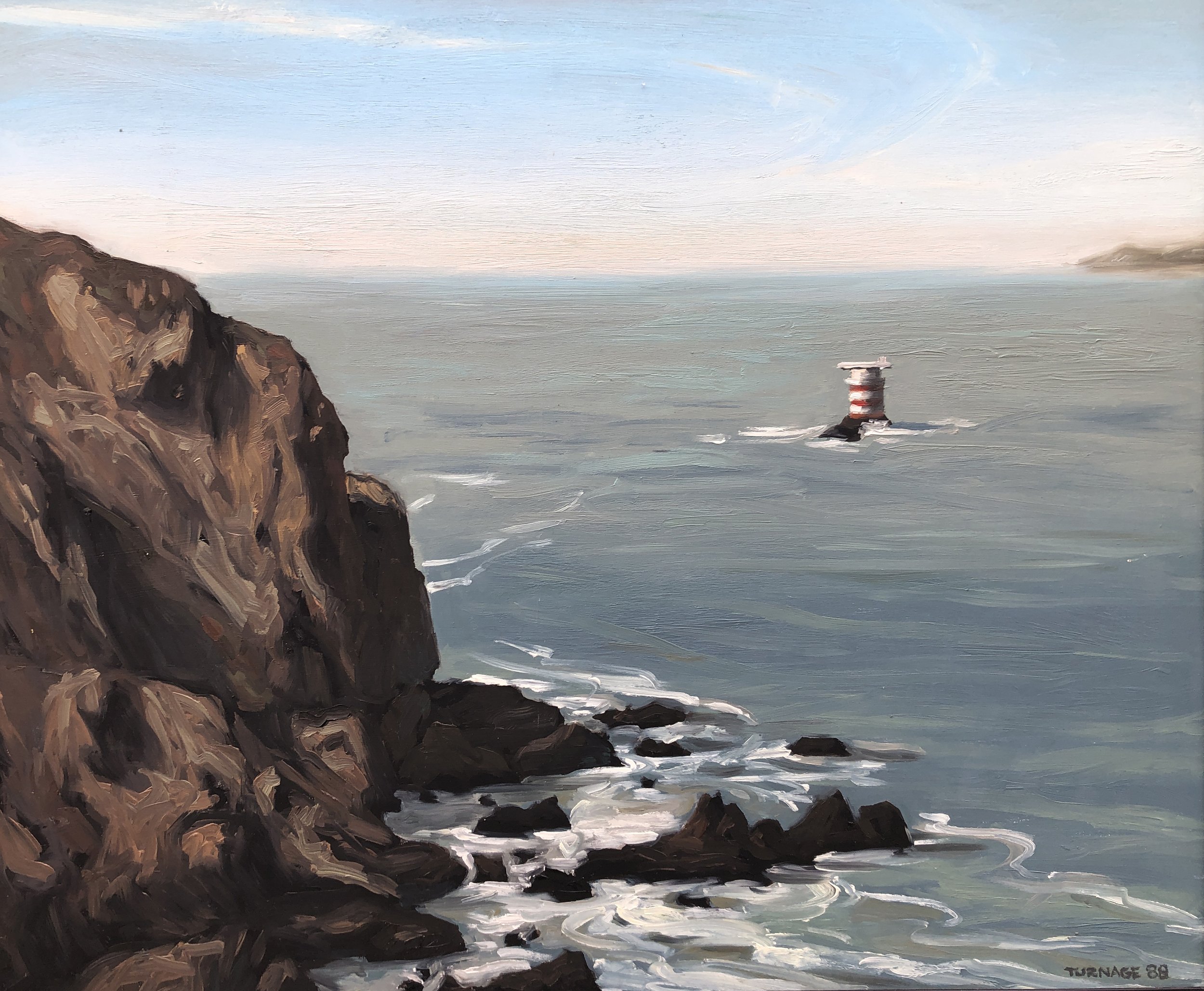 One Mile Rock (1988) oil on panel 20 x 24 inches