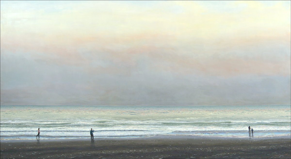 Ocean Beach (2007) oil on canvas 46 x 84 inches
