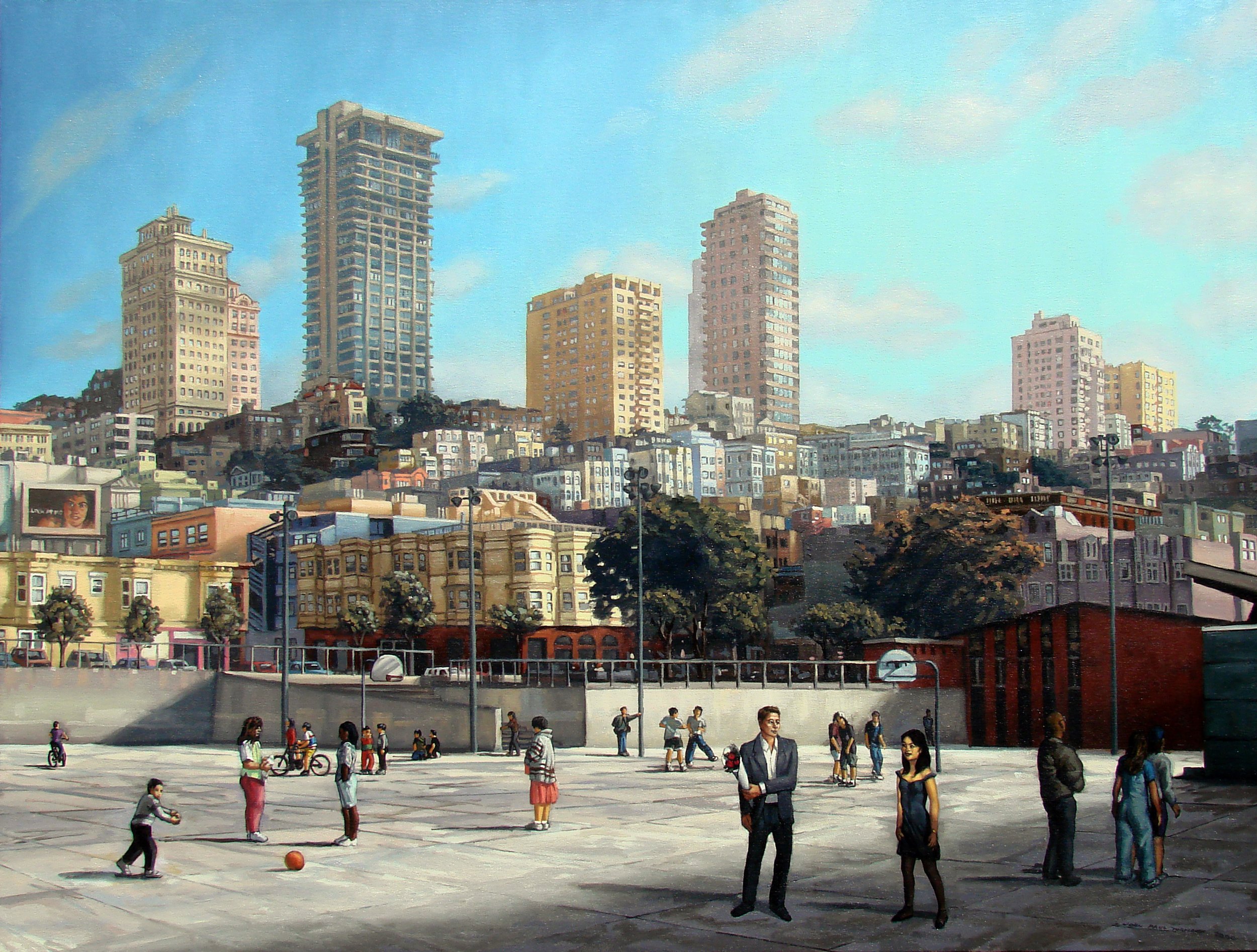 North Beach (2000) oil on canvas 38 x 50 inches