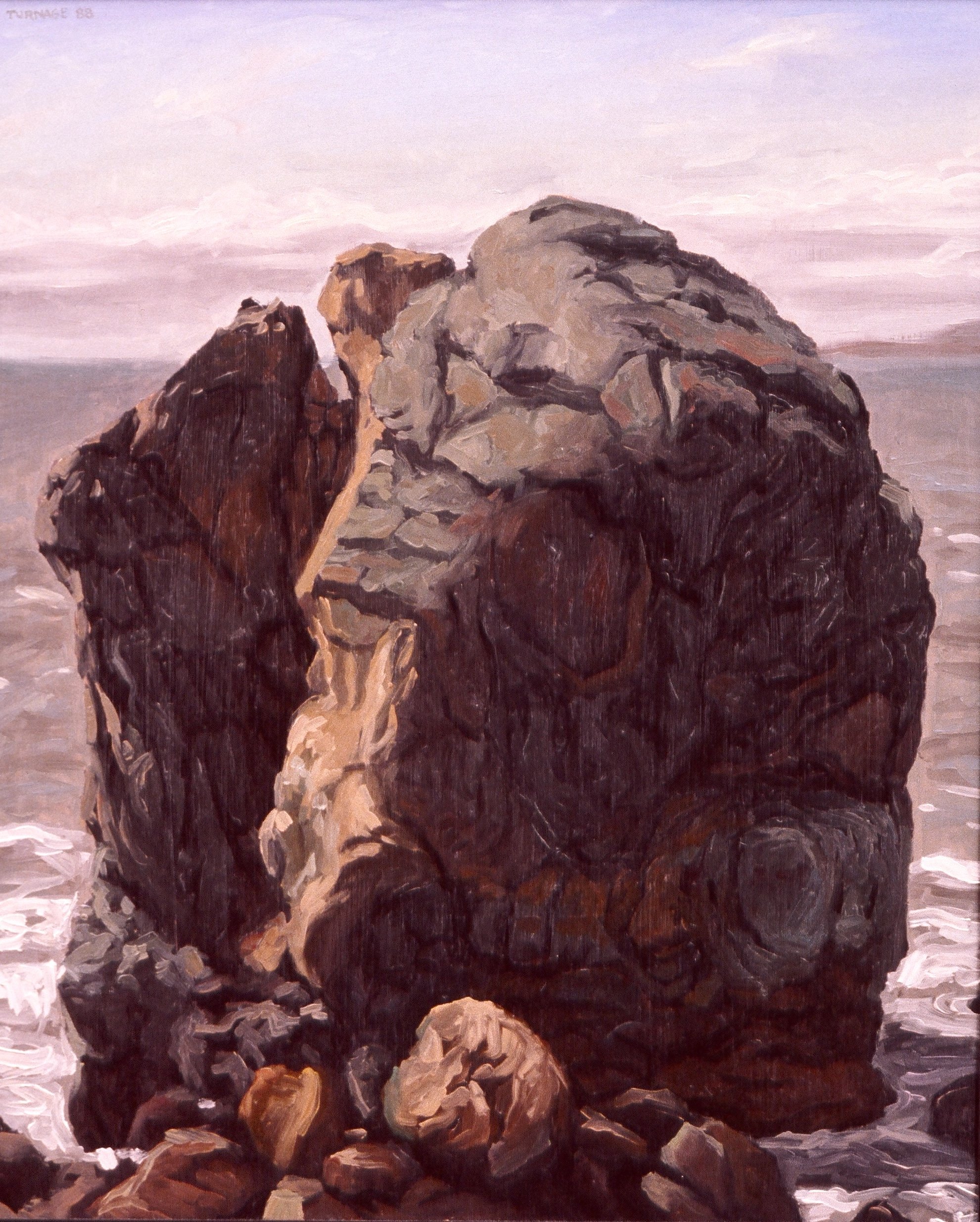 Rock (1988) oil on panel 24 x 20 inches